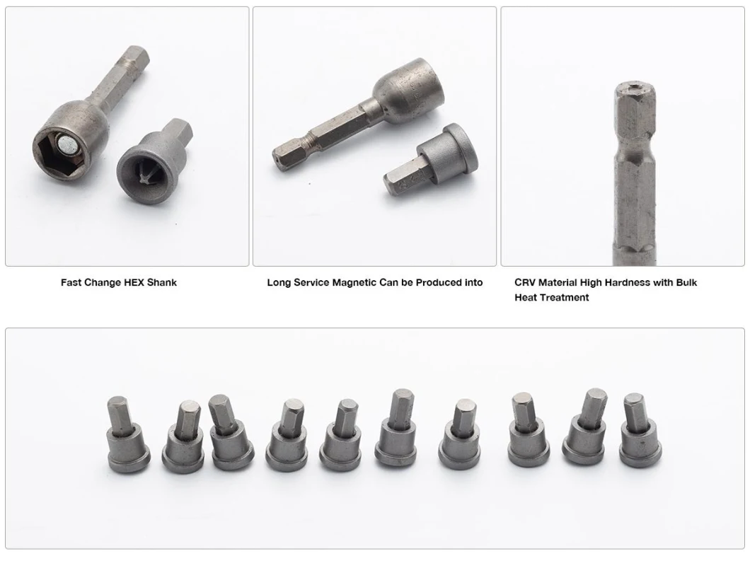 Magnetic Drill Bit Holder with Magnetic Nut Driver