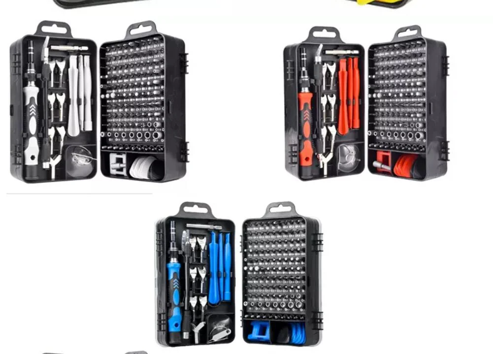 Professional Mini Electronic Watch Mobile Phone Repair 115 in 1 Magnetic Screwdriver Bit Tool Set Precision Screwdriver Set