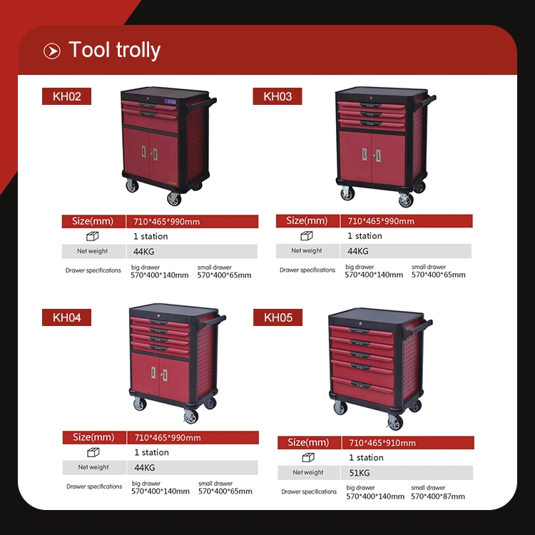 Trolley Tool Box Tools Box Trolley Aluminium Trunk Tool Kit Flight Box Storage for Mechanic Tools