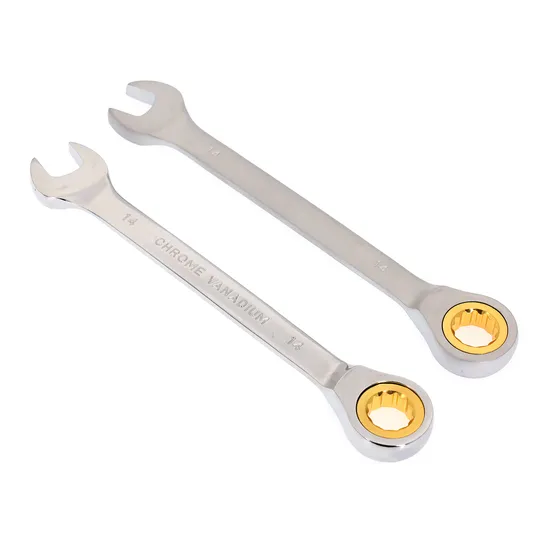 Cr-V 炭素鋼コンビネーションレンチセットダブルコンビネーションレンチプロフェッショナルハンドツールラチェットコンビネーションレンチセットハードウェア付き